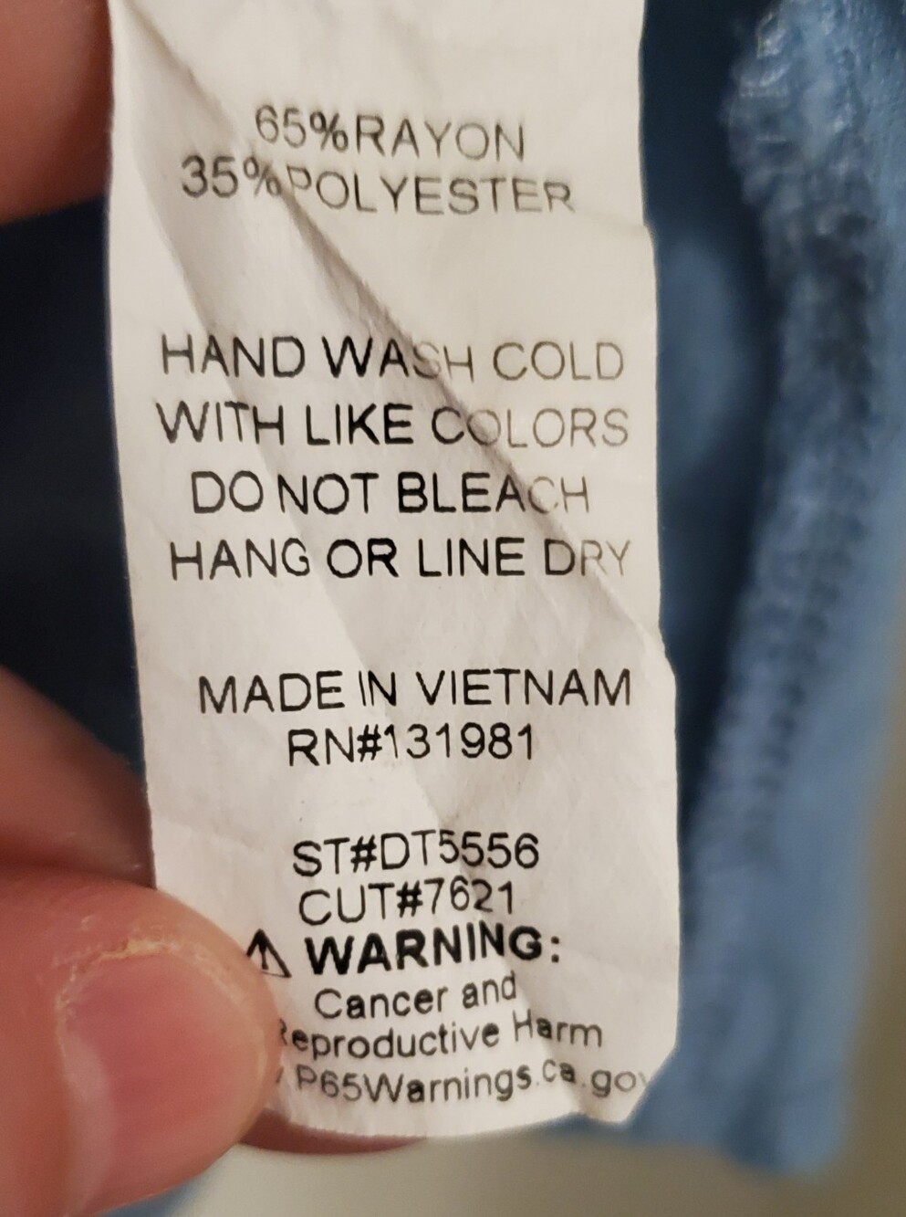 Light Blue Women’s Peasant Blouse Fits Like A Small - Picture 4 of 6